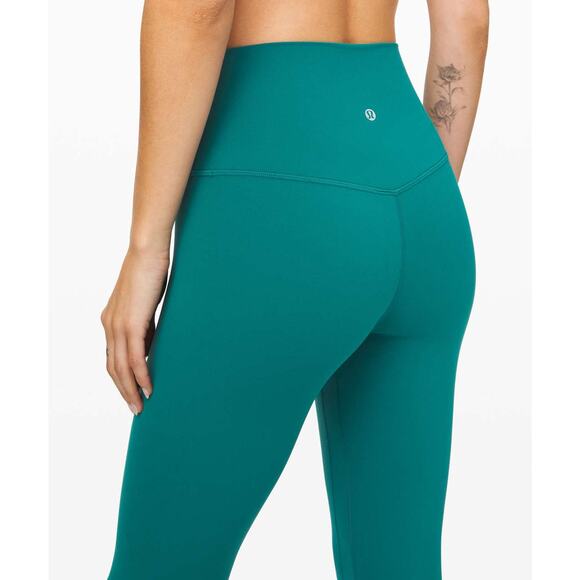 Lululemon Align Crop (21") Size 2 Nulu Laguna Green - Picture 6 of 9